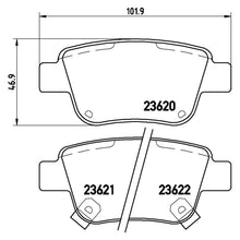 Load image into Gallery viewer, Rear Brake Pad Fits Toyota Avensis Corolla Previa Brembo P83047