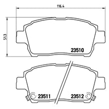 Load image into Gallery viewer, Front Brake Pad Fits Toyota Corolla Prius Yaris Brembo P83051