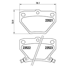 Load image into Gallery viewer, Rear Brake Pad Fits Toyota Corolla Prius Yaris Verso Brembo P83052