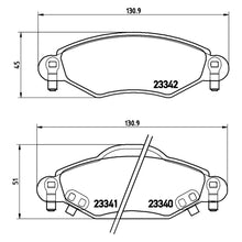 Load image into Gallery viewer, Front Brake Pad Fits Toyota Yaris Brembo P83053