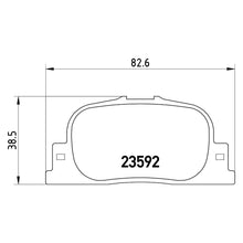 Load image into Gallery viewer, Rear Brake Pad Fits LexusToyota Prius Brembo P83063