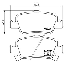 Load image into Gallery viewer, Rear Brake Pad Fits Toyota Auris Corolla Brembo P83080