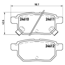 Load image into Gallery viewer, Rear Brake Pad Fits Toyota Subaru Corolla Prius Yaris Brembo P83083