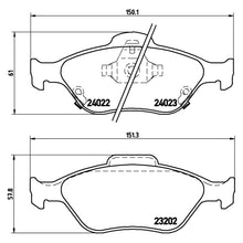 Load image into Gallery viewer, Front Brake Pad Fits Daihatsu Toyota Yaris Brembo P83085