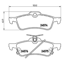Load image into Gallery viewer, Rear Brake Pad Fits Daihatsu Toyota Yaris Brembo P83087