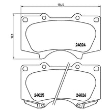 Load image into Gallery viewer, Front Brake Pad Fits Lexus Toyota GX LX Land Cruiser Hilux Brembo P83102