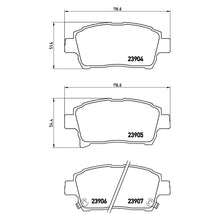 Load image into Gallery viewer, Front Brake Pad Fits Toyota Corolla Prius Corolla MR2 Brembo P83103