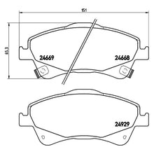 Load image into Gallery viewer, Front Brake Pad Fits Toyota Auris Avensis Corolla Verso Brembo P83109