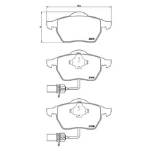 Load image into Gallery viewer, Front Brake Pad Fits Audi VW A4 A6 Passat Brembo P85037