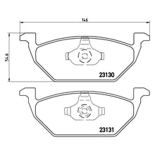 Load image into Gallery viewer, Front Brake Pad Fits VW Audi Seat Skoda A1 Fabia Octavia Golf Polo Brembo P85041