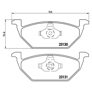 Front Brake Pad Fits VW Audi Seat Skoda A1 Fabia Octavia Golf Polo Brembo P85041