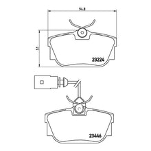 Load image into Gallery viewer, Rear Brake Pads Fits VW Brembo P85046