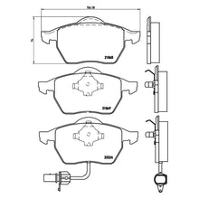 Load image into Gallery viewer, Front Brake Pad Fits Ford Seat VW Galaxy Alhambra Sharan Brembo P85060
