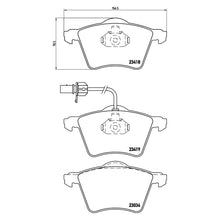 Load image into Gallery viewer, Front Brake Pad Fits Ford Seat VW Galaxy Alhambra Sharan Brembo P85062