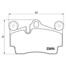 Load image into Gallery viewer, Rear Brake Pad Fits Audi Porsche VW Q7 Cayenne Touareg Brembo P85070