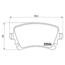 Load image into Gallery viewer, Rear Brake Pad Fits VW Transporter Brembo P85083