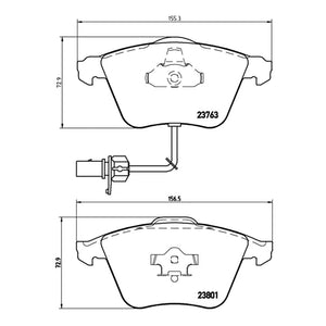 S4 Front Brake Pad Fits Audi Seat S6 S8 A6L A4 A6 Brembo P85084