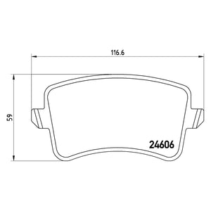 Rear Brake Pad Fits Audi A4L A4 A5 Q5 Brembo P85100