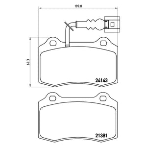 Front/ Rear Brake Pad Fits Ferrari Seat 360 Spider Brembo P85104