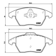 Load image into Gallery viewer, Front Brake Pad Fits Audi VW A1 Golf Up! Polo Brembo P85105