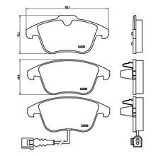 Load image into Gallery viewer, Q3 Front Brake Pad Fits Audi Seat VW Passat Tiguan Brembo P85112