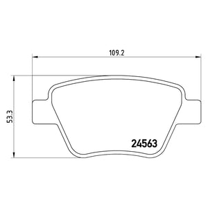 Rear Brake Pad Fits VW Audi Seat Skoda A3 Superb Golf Scirocco Brembo P85114