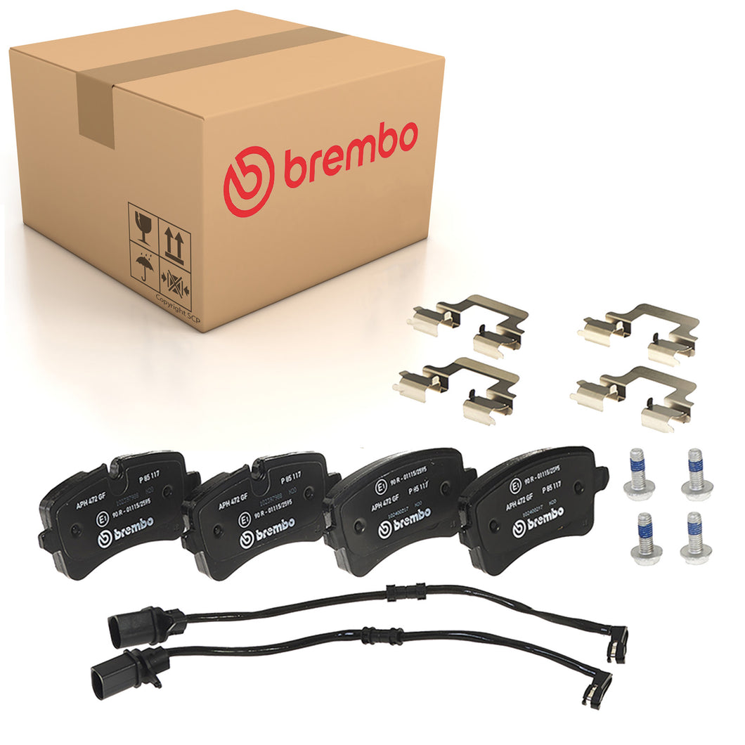 Rear Brake Pads A6 Quattro Set Kit Fits Audi 4G0698451H Brembo P85117