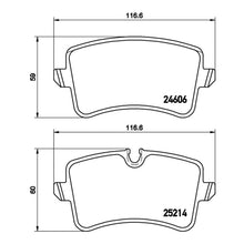 Load image into Gallery viewer, Rear Brake Pads Fits Audi Brembo P85120
