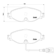 Load image into Gallery viewer, Front Brake Pads Fits Audi Seat Skoda VW Brembo P85126X