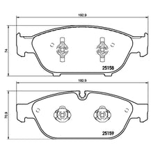 Load image into Gallery viewer, Front Brake Pad Fits Audi VW A6L A6 A7 Phideon Brembo P85127
