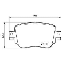 Load image into Gallery viewer, Rear Brake Pad Fits VW Audi Seat Skoda Leon Octavia Caddy Sharan Brembo P85135
