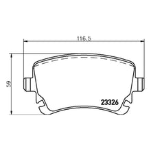 Load image into Gallery viewer, Rear Brake Pads Fits Audi Bentley Brembo P85143