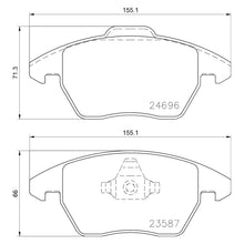 Load image into Gallery viewer, Front Brake Pad Fits Audi Seat VW A1 Ibiza Polo Brembo P85148
