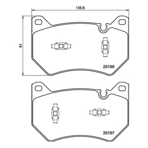 Front Brake Pad Set Fits Audi OE 80A 698 151 F Brembo P85181