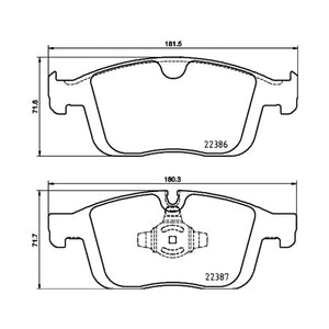 Front Brake Pad Fits Volvo XC60 Brembo P86026