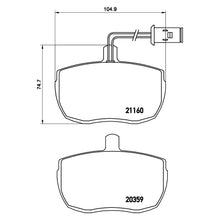 Load image into Gallery viewer, Front Brake Pad Fits Alfa Romeo Land Rover Range Rover Brembo PA6006