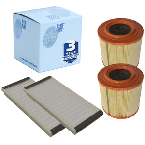 DB9 Air & Cabin Filter Service Kit Fits Aston Martin V8 Vantage Blue Print