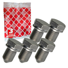 Load image into Gallery viewer, 5x Golf Oil Sump Drain Plugs Fits VW Polo T4 T5 T6 N90813201 Febi 48871