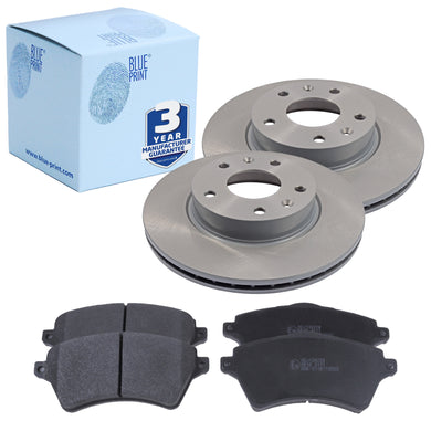 Freelander Front Brake Pad Disc Set Fits 1.8 2.0 2000-06 3Y Warranty Blue Print