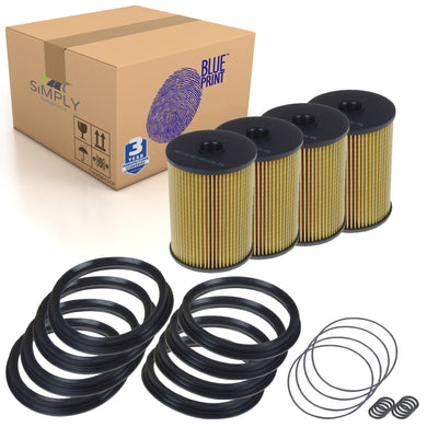 4x Cooper S Fuel Filters Fits Mini One OE 16146757196 Blue Print ADB112303