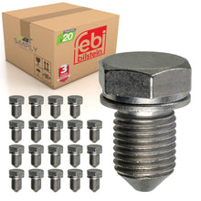 Load image into Gallery viewer, 20x Oil Sump Drain Plugs VW Golf Polo T4 T5 T6 N90813201 Febi Trade Pack 48871