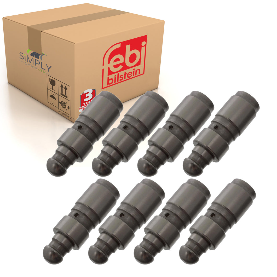 8x E46 Camshaft Follower Tappets Lifters Hydraulic Cam Fits BMW E34 Febi 08741