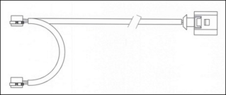 Front Wear Indicator Fits Porsche OE 95561236550 Ferodo FWI339