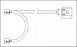 Rear Wear Indicator Fits Porsche OE 95561236570 Ferodo FWI340