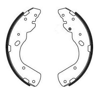 Rear Brake Shoe Set Fits Ford Mazda OE 3645890 Ferodo FSB684