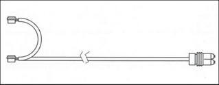 Front Wear Indicator Fits Porsche OE 96461221100 Ferodo FWI341