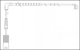 Front Wear Indicator Fits Land Rover OE SEM500050 Ferodo FWI349