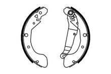Load image into Gallery viewer, Rear Brake Shoe Set Fits Chevrolet Daewoo OE 96349066 Ferodo FSB695