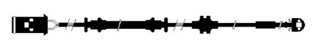 Front Wear Indicator Fits Opel OE 13153473 Ferodo FWI300