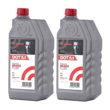 Load image into Gallery viewer, 2x Brembo Brake Fluid DOT 5.1 DOT5.1 High Performance Fully Synthetic 2L L05010